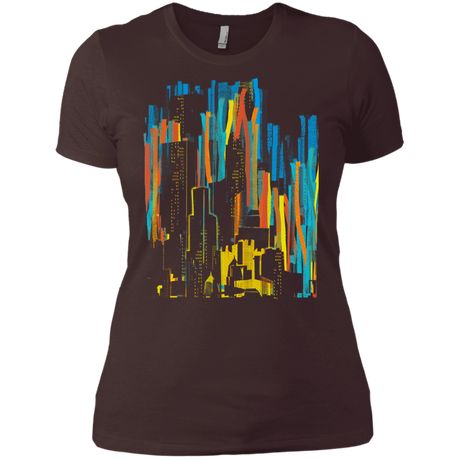 T-Shirts Dark Chocolate / X-Small Stripey City Women's Premium T-Shirt