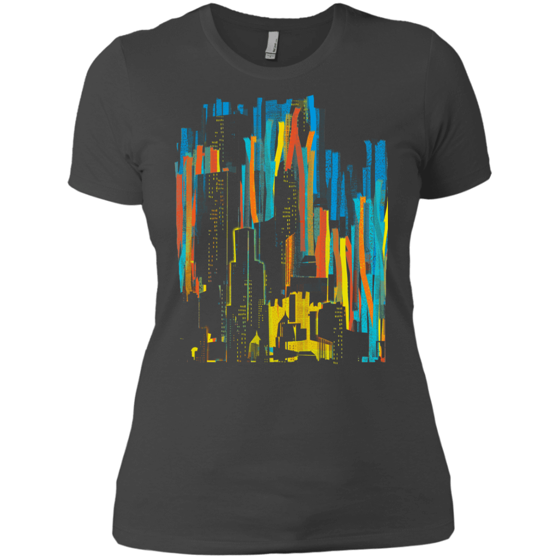 T-Shirts Heavy Metal / X-Small Stripey City Women's Premium T-Shirt