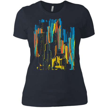 T-Shirts Indigo / X-Small Stripey City Women's Premium T-Shirt