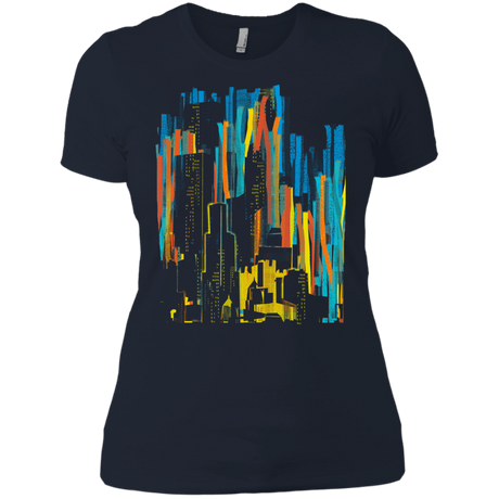 T-Shirts Midnight Navy / X-Small Stripey City Women's Premium T-Shirt