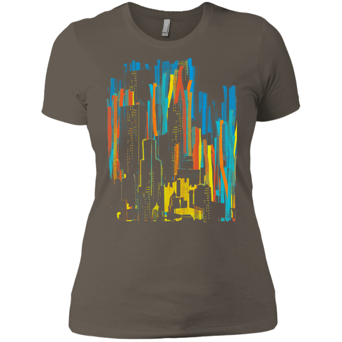 T-Shirts Warm Grey / X-Small Stripey City Women's Premium T-Shirt