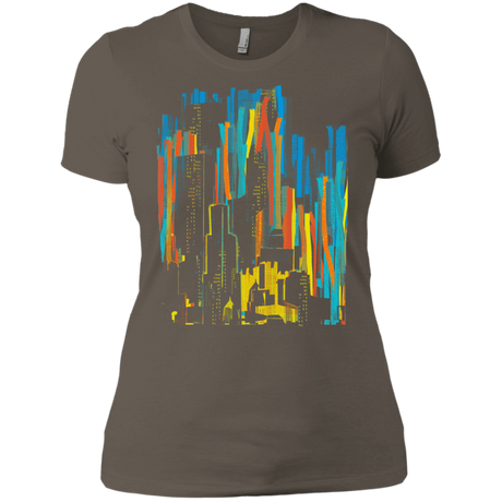 T-Shirts Warm Grey / X-Small Stripey City Women's Premium T-Shirt