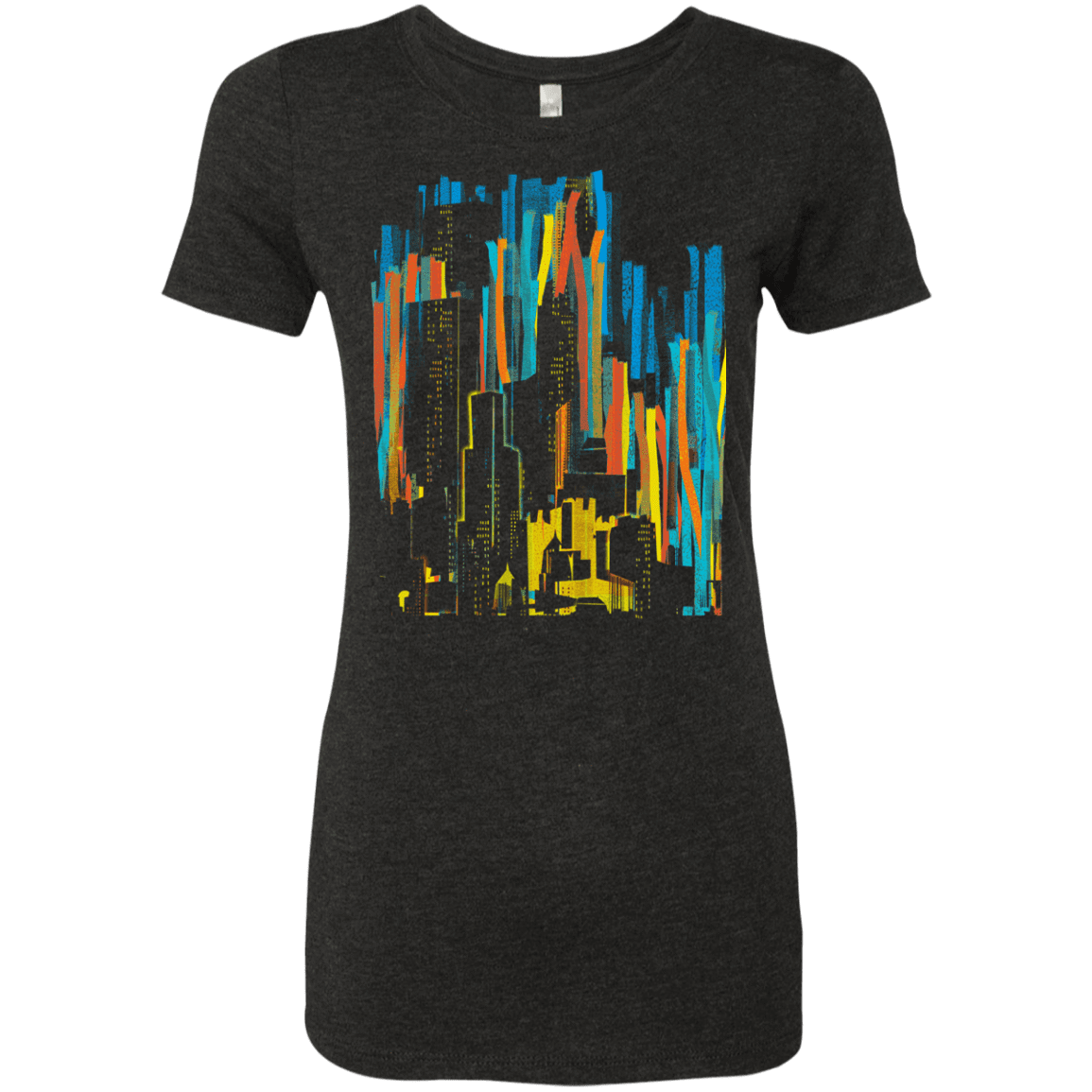 T-Shirts Vintage Black / S Stripey City Women's Triblend T-Shirt