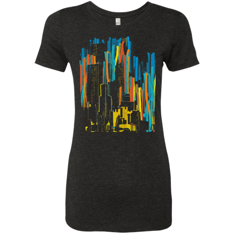 T-Shirts Vintage Black / S Stripey City Women's Triblend T-Shirt