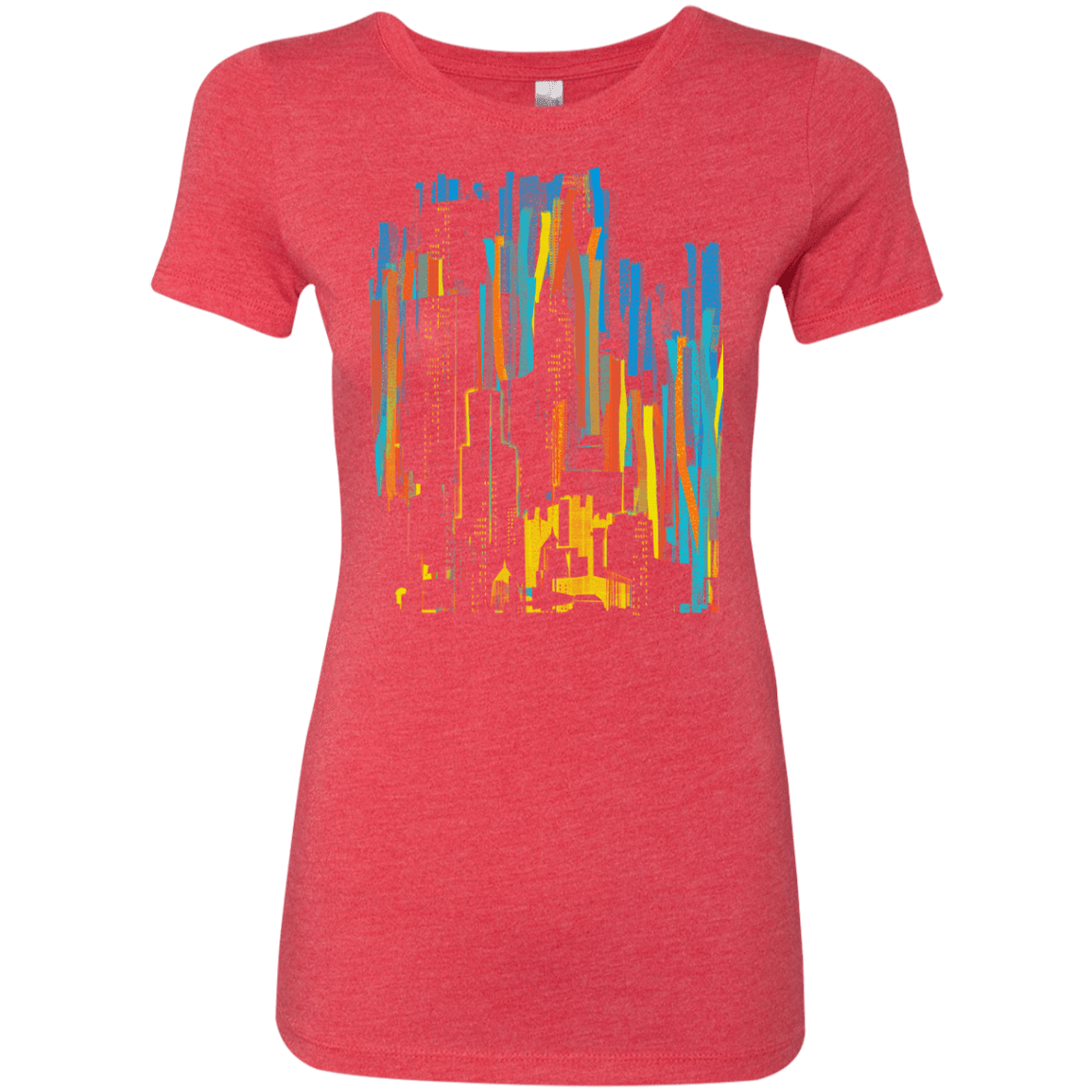 T-Shirts Vintage Red / S Stripey City Women's Triblend T-Shirt