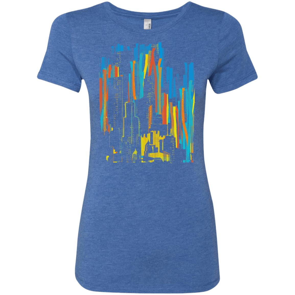 T-Shirts Vintage Royal / S Stripey City Women's Triblend T-Shirt