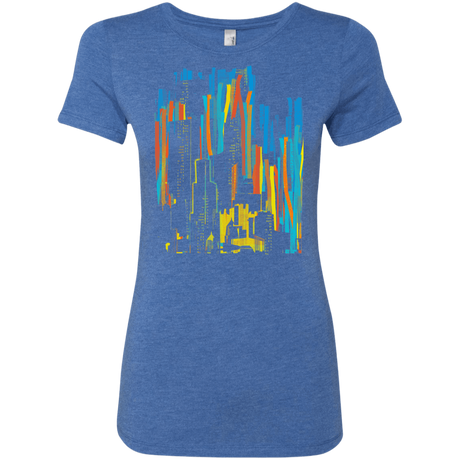 T-Shirts Vintage Royal / S Stripey City Women's Triblend T-Shirt