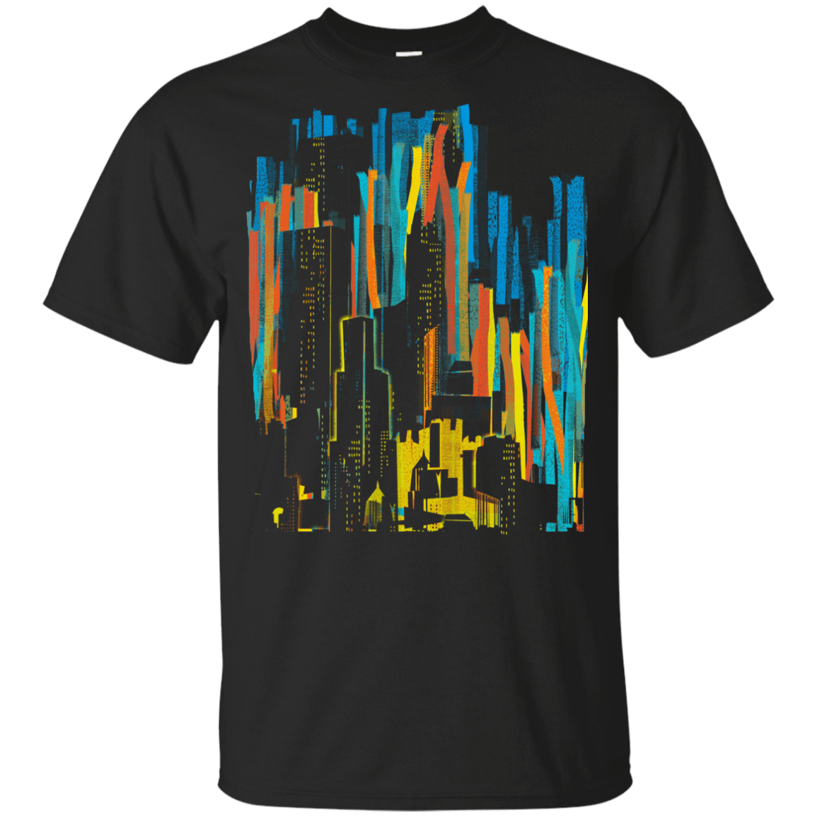 T-Shirts Black / YXS Stripey City Youth T-Shirt