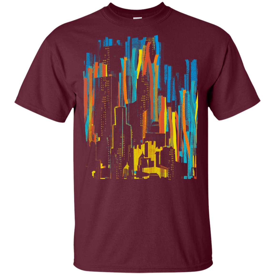 T-Shirts Maroon / YXS Stripey City Youth T-Shirt