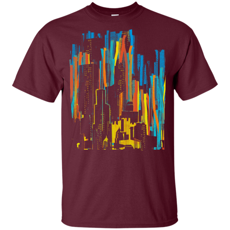 T-Shirts Maroon / YXS Stripey City Youth T-Shirt