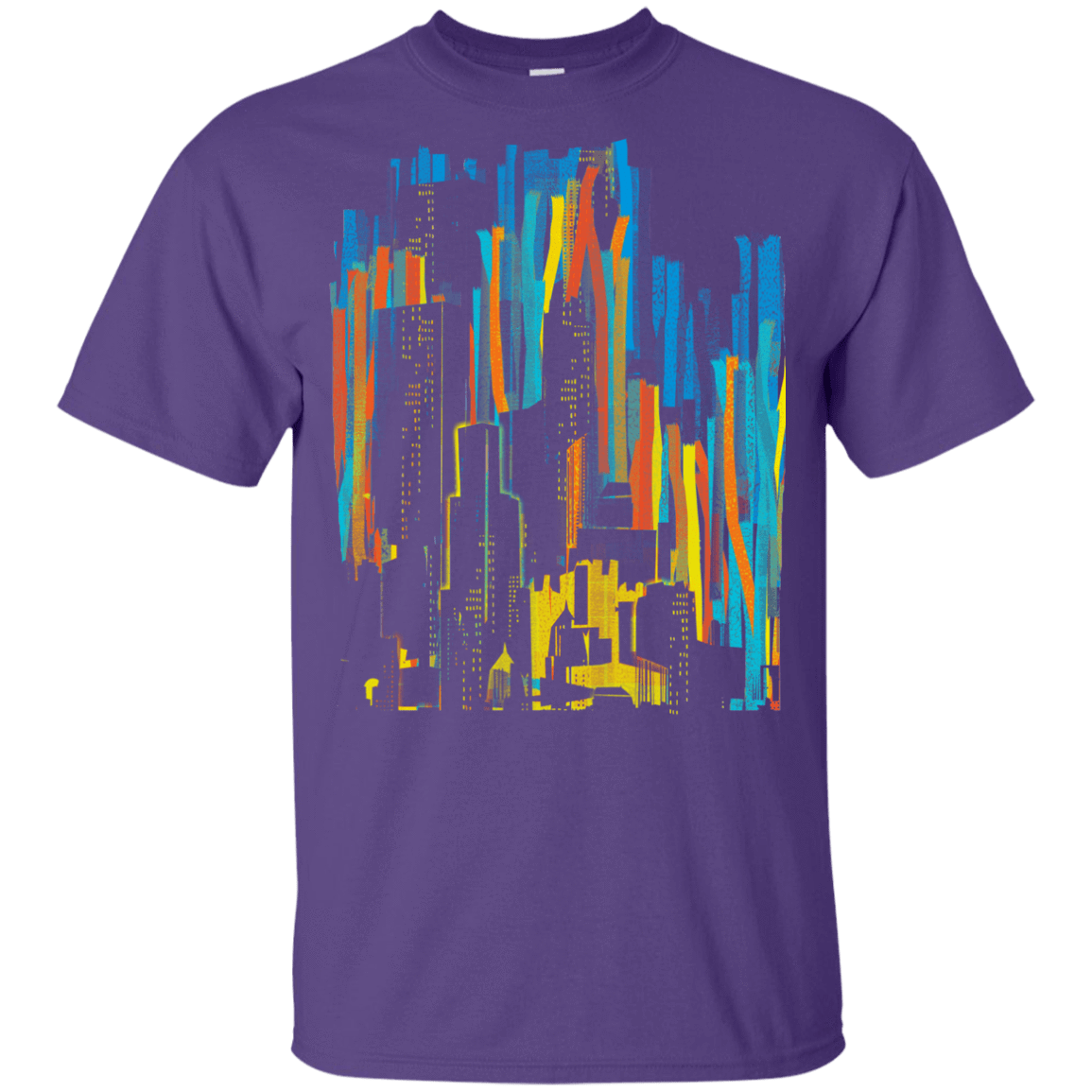 T-Shirts Purple / YXS Stripey City Youth T-Shirt