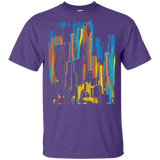 T-Shirts Purple / YXS Stripey City Youth T-Shirt