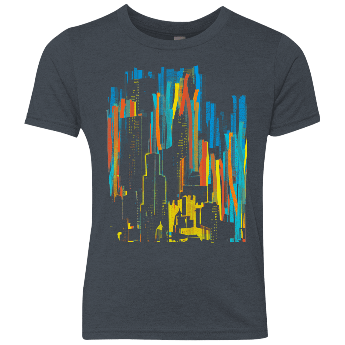 Stripey City Youth Triblend T-Shirt