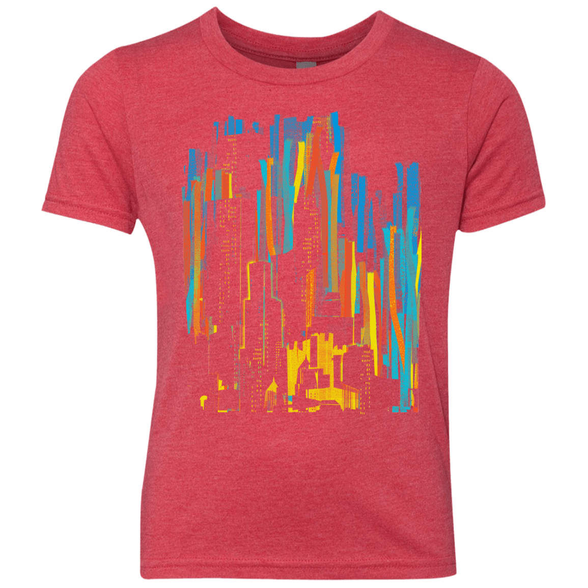 Stripey City Youth Triblend T-Shirt