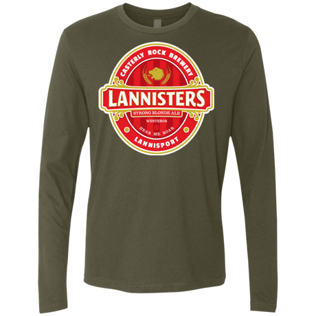 T-Shirts Military Green / Small Strong Blonde Ale Men's Premium Long Sleeve