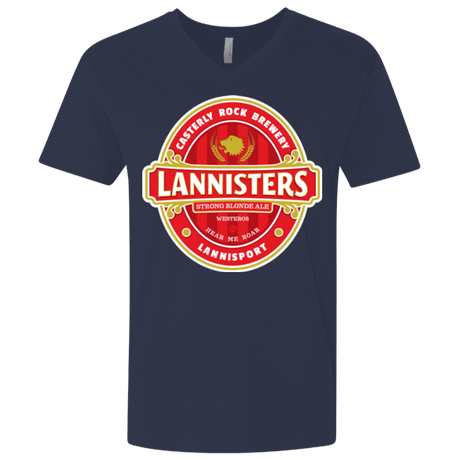 T-Shirts Midnight Navy / X-Small Strong Blonde Ale Men's Premium V-Neck