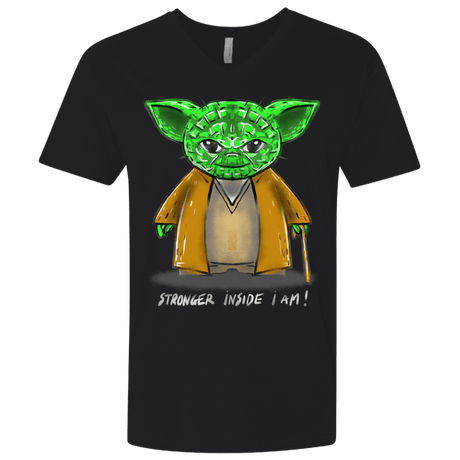 T-Shirts Black / X-Small Stronger Inside Men's Premium V-Neck