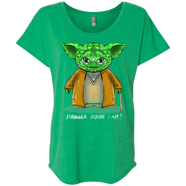 T-Shirts Envy / X-Small Stronger Inside Triblend Dolman Sleeve