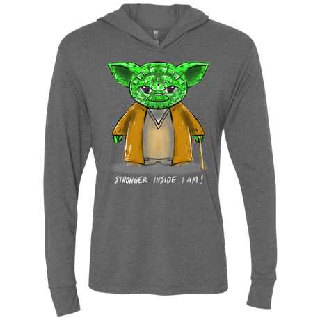 T-Shirts Premium Heather / X-Small Stronger Inside Triblend Long Sleeve Hoodie Tee