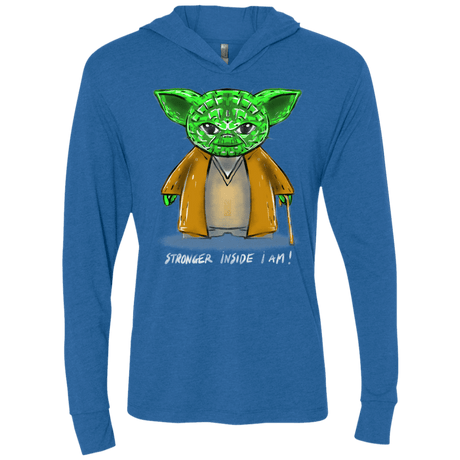 T-Shirts Vintage Royal / X-Small Stronger Inside Triblend Long Sleeve Hoodie Tee