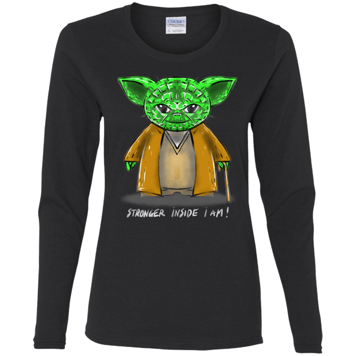 T-Shirts Black / S Stronger Inside Women's Long Sleeve T-Shirt