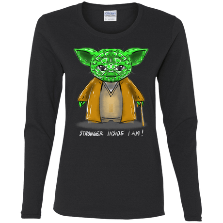 T-Shirts Black / S Stronger Inside Women's Long Sleeve T-Shirt