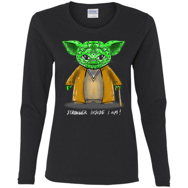 T-Shirts Black / S Stronger Inside Women's Long Sleeve T-Shirt