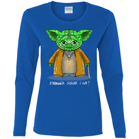 T-Shirts Royal / S Stronger Inside Women's Long Sleeve T-Shirt
