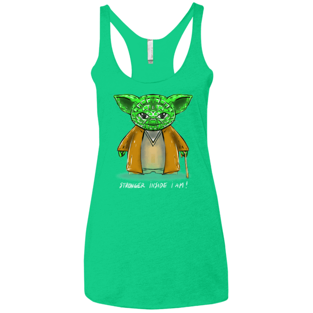 T-Shirts Envy / X-Small Stronger Inside Women's Triblend Racerback Tank