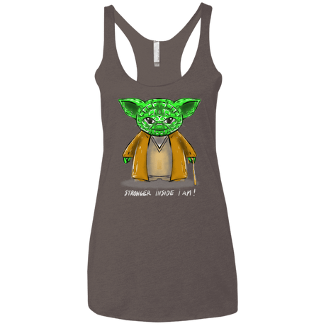 T-Shirts Macchiato / X-Small Stronger Inside Women's Triblend Racerback Tank