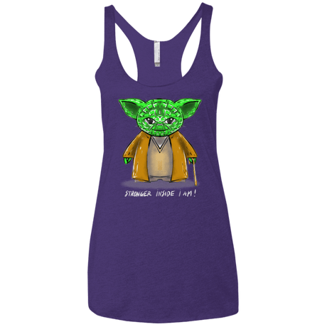 T-Shirts Purple Rush / X-Small Stronger Inside Women's Triblend Racerback Tank