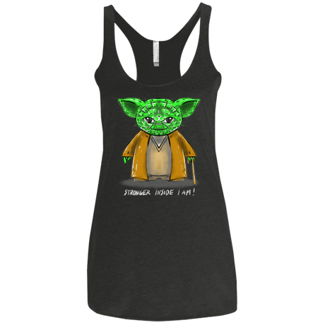 T-Shirts Vintage Black / X-Small Stronger Inside Women's Triblend Racerback Tank