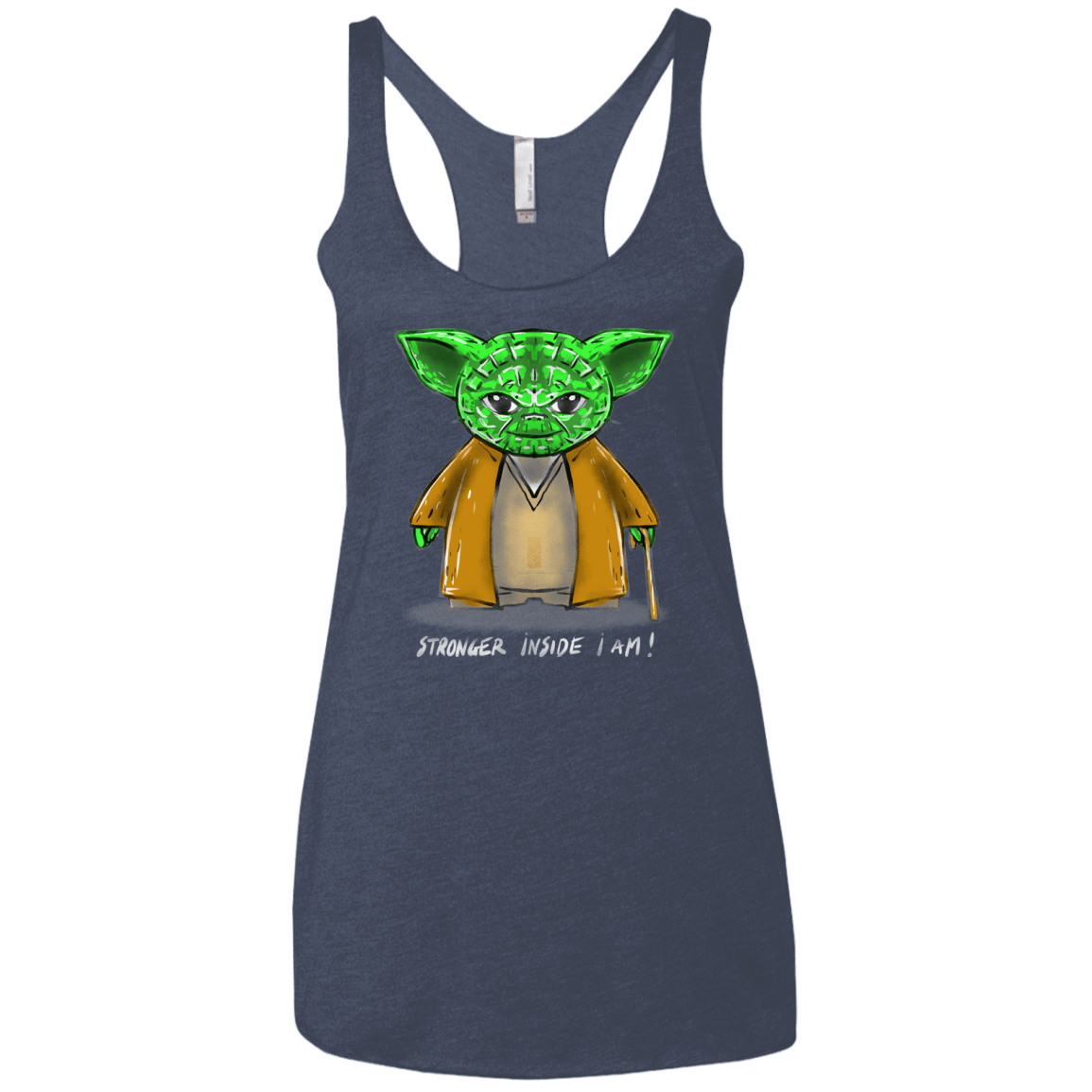 T-Shirts Vintage Navy / X-Small Stronger Inside Women's Triblend Racerback Tank