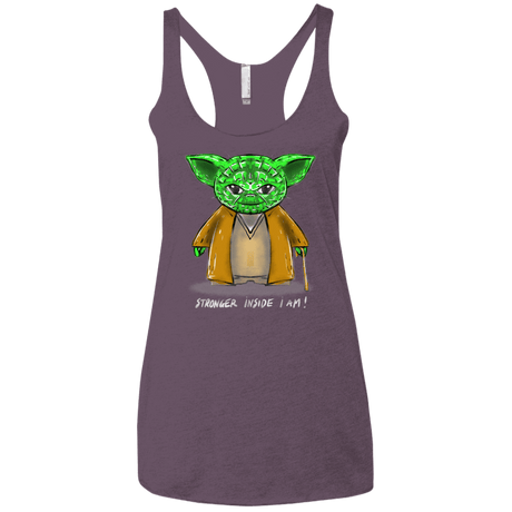T-Shirts Vintage Purple / X-Small Stronger Inside Women's Triblend Racerback Tank
