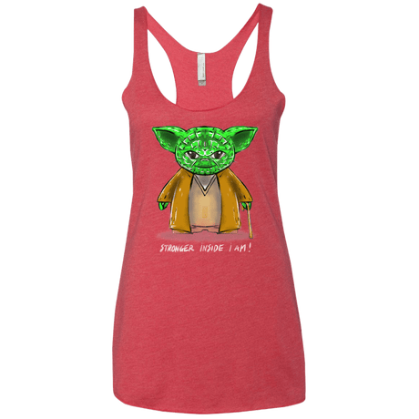 T-Shirts Vintage Red / X-Small Stronger Inside Women's Triblend Racerback Tank