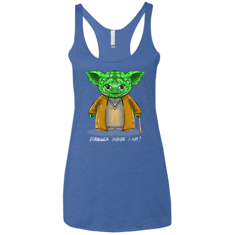 T-Shirts Vintage Royal / X-Small Stronger Inside Women's Triblend Racerback Tank