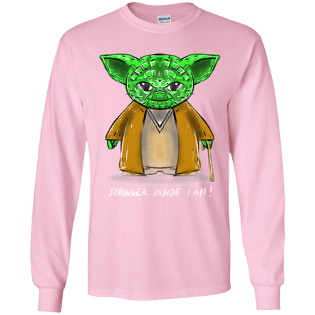 T-Shirts Light Pink / YS Stronger Inside Youth Long Sleeve T-Shirt
