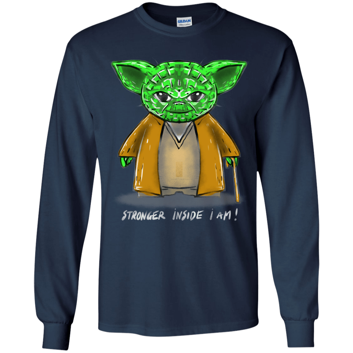 T-Shirts Navy / YS Stronger Inside Youth Long Sleeve T-Shirt