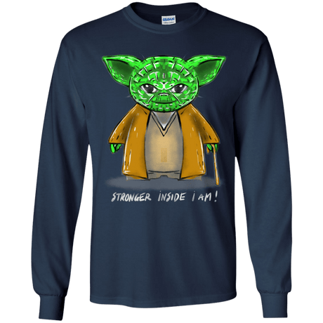T-Shirts Navy / YS Stronger Inside Youth Long Sleeve T-Shirt