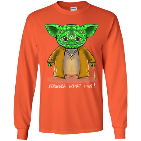 T-Shirts Orange / YS Stronger Inside Youth Long Sleeve T-Shirt