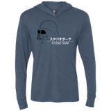 T-Shirts Indigo / X-Small Studio dark Triblend Long Sleeve Hoodie Tee