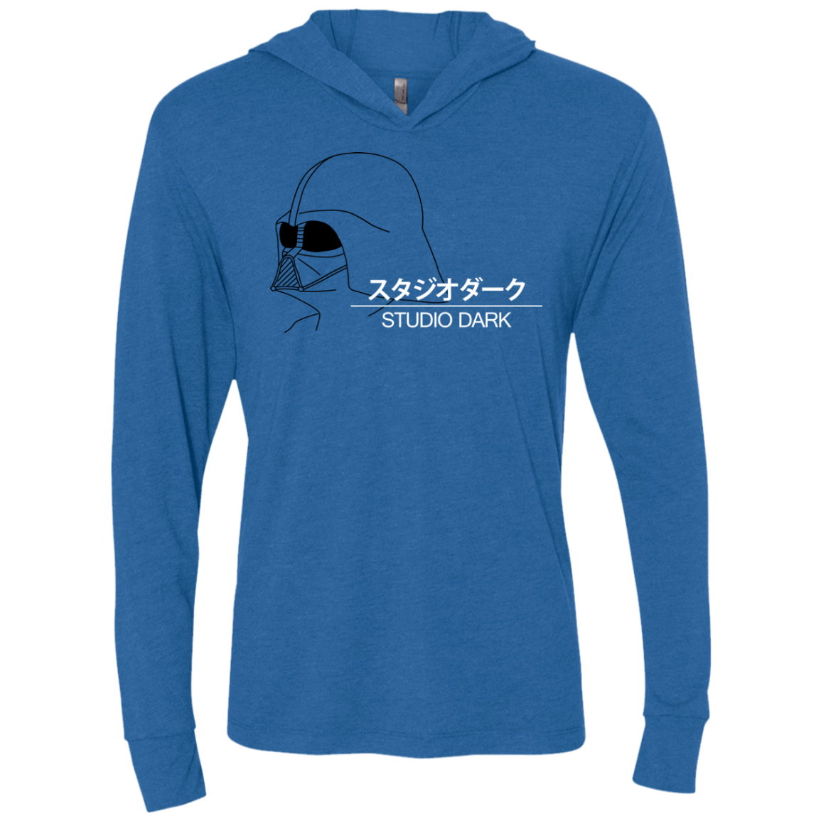 T-Shirts Vintage Royal / X-Small Studio dark Triblend Long Sleeve Hoodie Tee