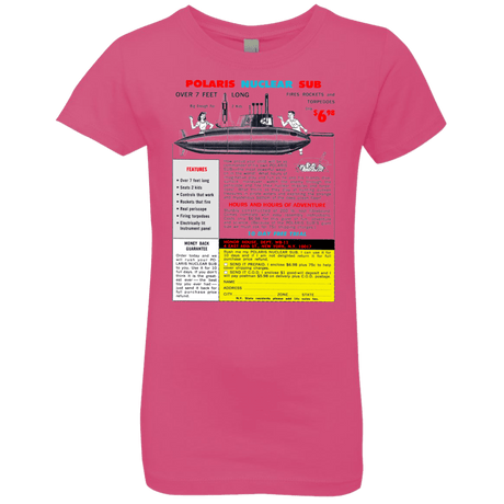 T-Shirts Hot Pink / YXS Sub Girls Premium T-Shirt