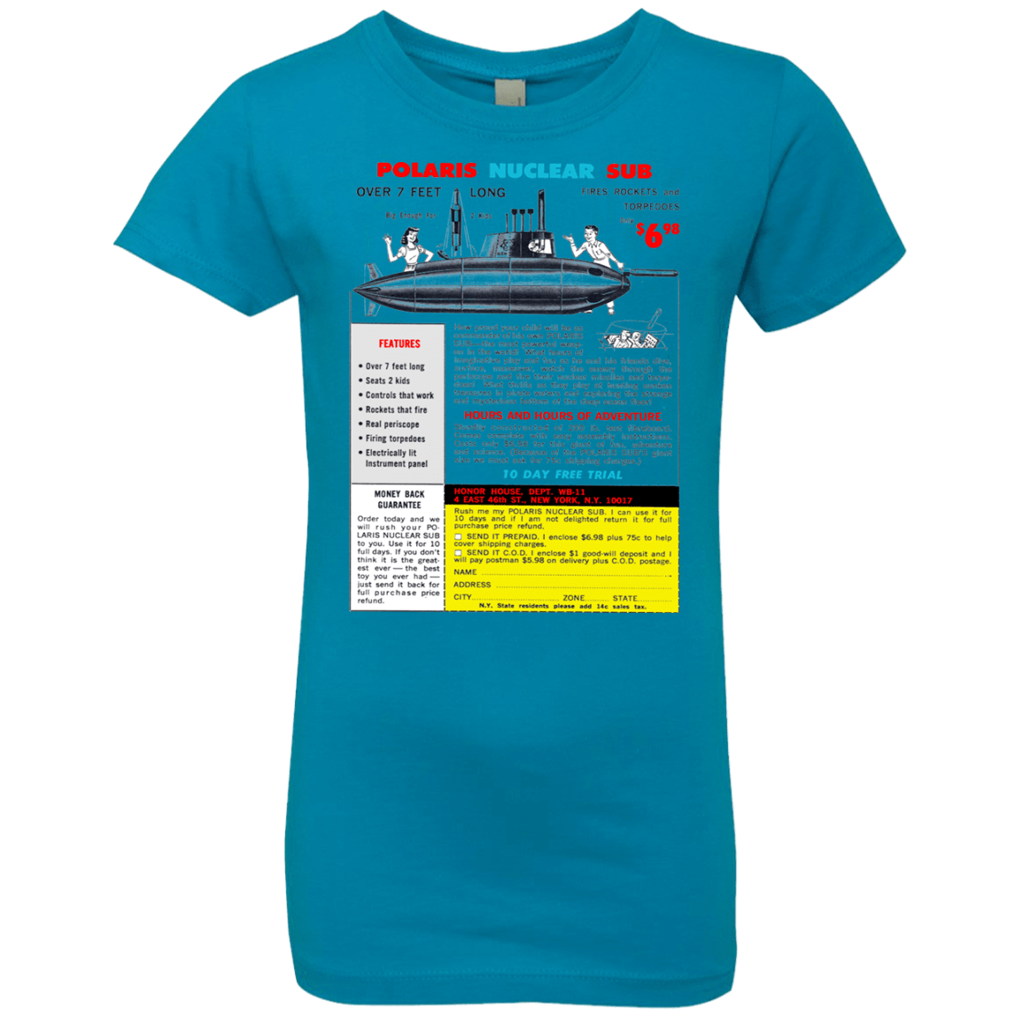 T-Shirts Turquoise / YXS Sub Girls Premium T-Shirt