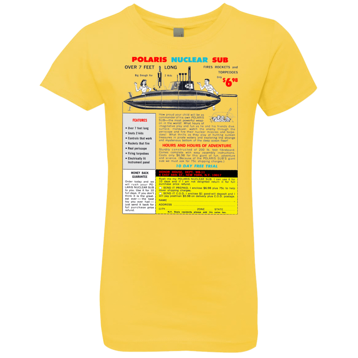 T-Shirts Vibrant Yellow / YXS Sub Girls Premium T-Shirt