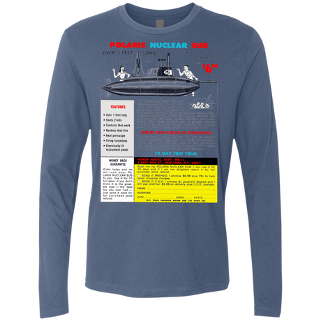 T-Shirts Indigo / Small Sub Men's Premium Long Sleeve