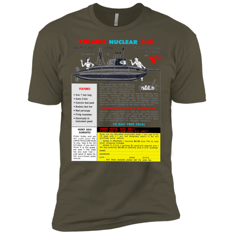 T-Shirts Military Green / X-Small Sub Men's Premium T-Shirt