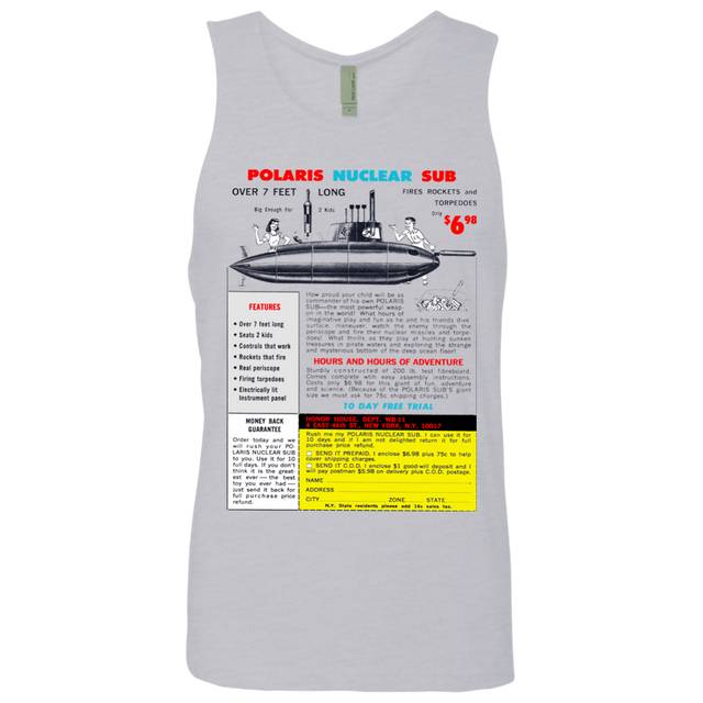 T-Shirts Heather Grey / Small Sub Men's Premium Tank Top