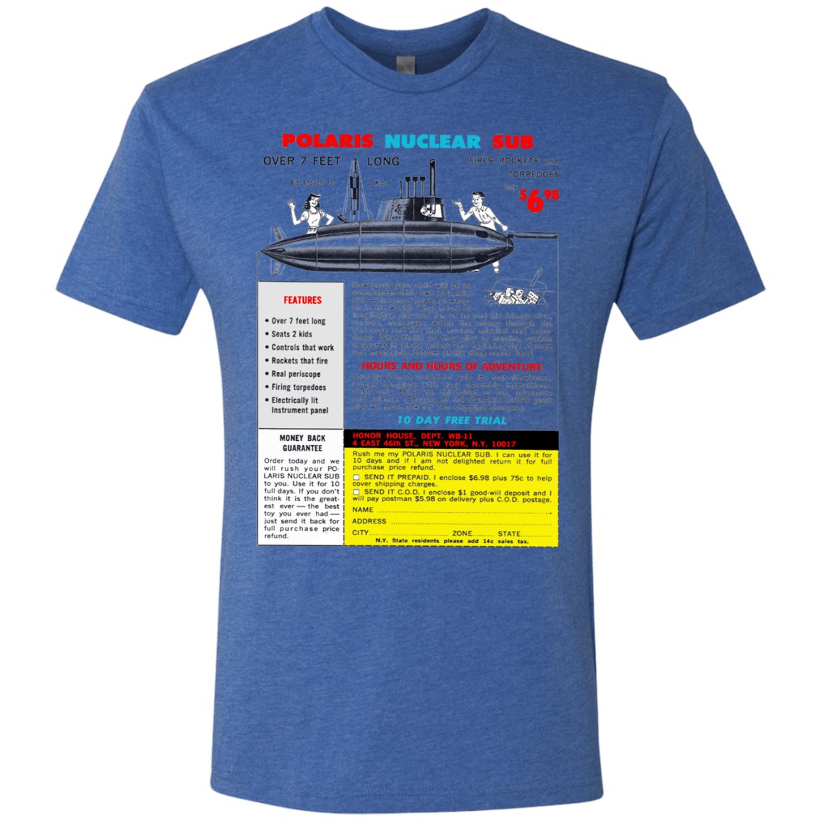 T-Shirts Vintage Royal / Small Sub Men's Triblend T-Shirt