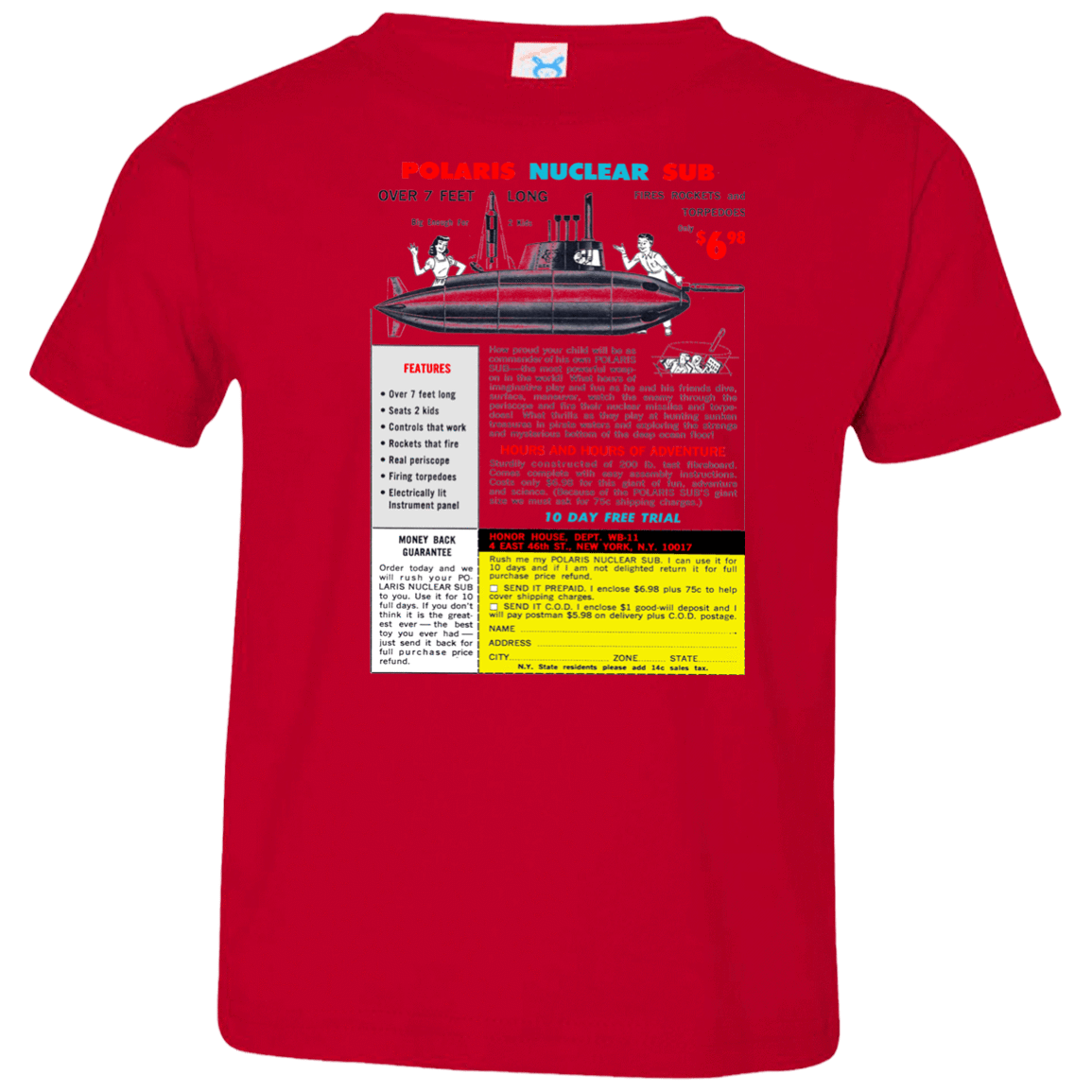 T-Shirts Red / 2T Sub Toddler Premium T-Shirt